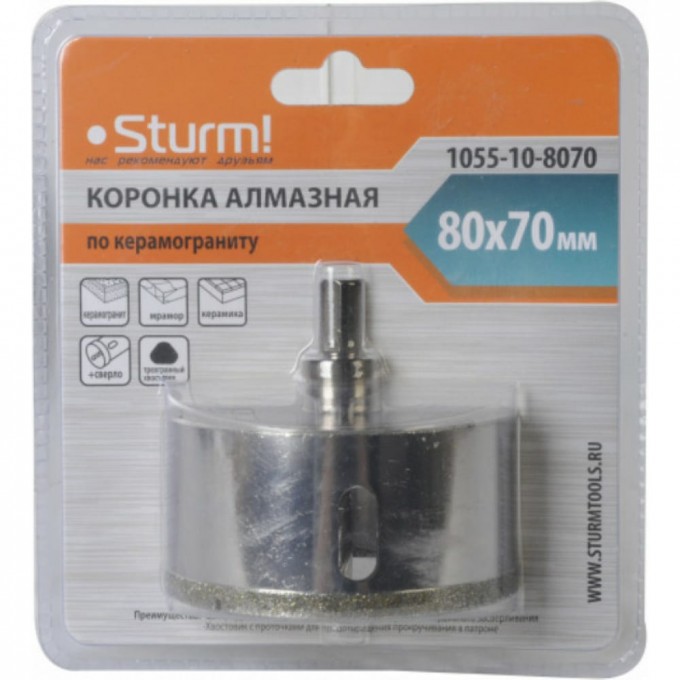 Алмазная коронка STURM 1055-10-8070 2195975