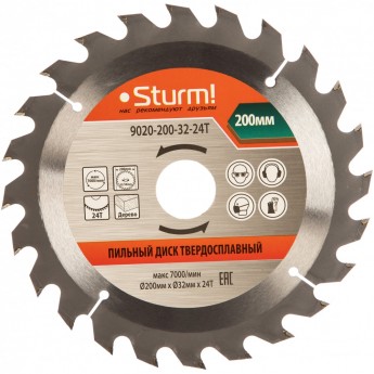 Пильный диск STURM 9020-200-32-24T