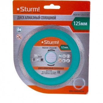 Алмазный диск STURM 9020-04-125x22-WC